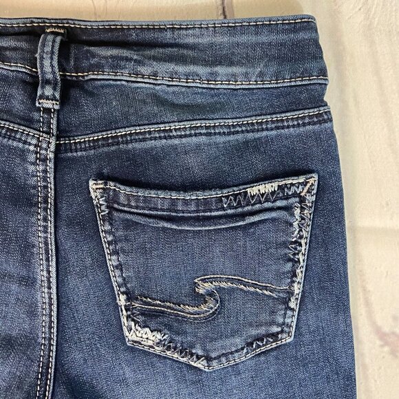 Silver Jeans Aiko Slim Boot Women's Size 27 (28 x 32) Medium Wash - Picture 9 of 11